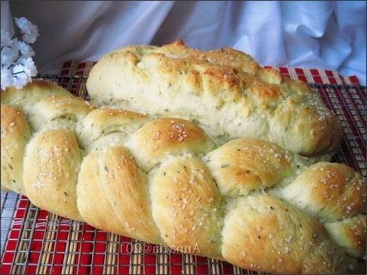 pão de ervas de lavanda queijo cottage (abm)