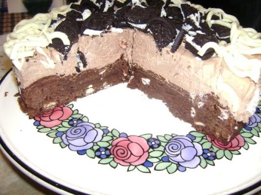 cheesecake de chocolate duplo da tia oma