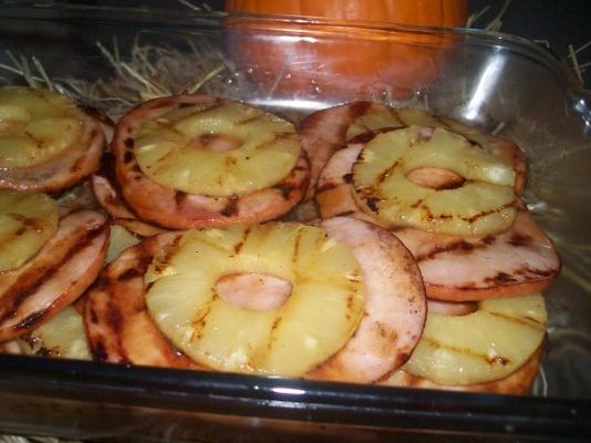 fatias de presunto de churrasco