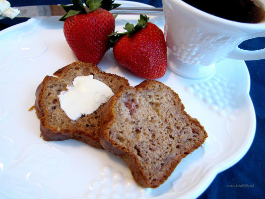 pão de banana com baixo teor de gordura de morango