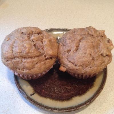 muffins de banana de nogueira preta