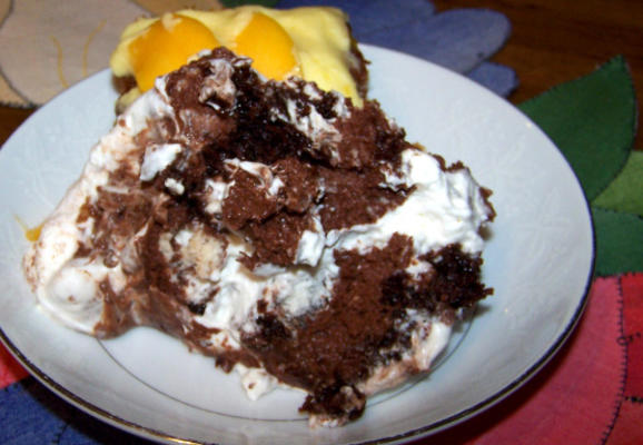 mousse de chocolate wattleseed com creme wattleseed