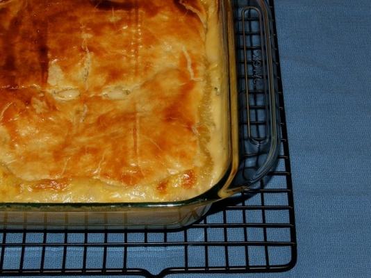 torta de frango com frango