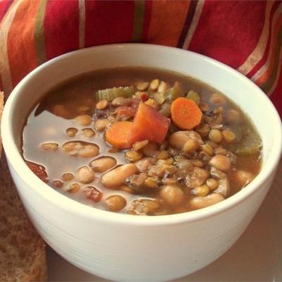 sopa de lentilha marroquina