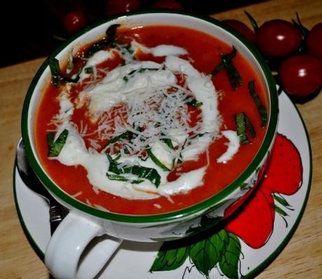 sopa de tomate e pimenta