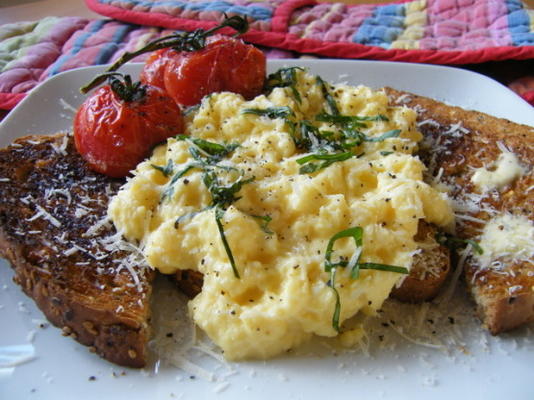 ovos mexidos com uma torção