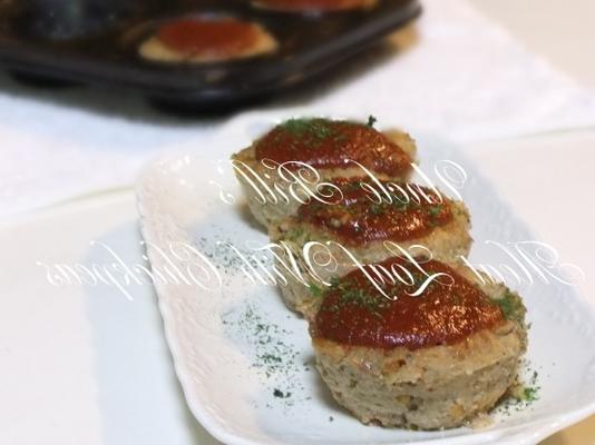 pão de carne do tio bill com grão de bico
