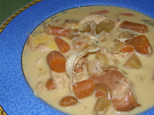 Sopa de frango simples de queijo de cindy