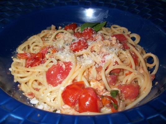 tomate cereja espaguete all'amatriciana - rachael ray