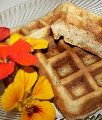 waffles de maçã temperada