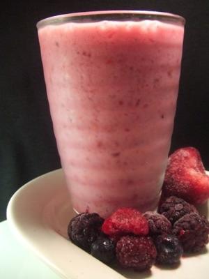 smoothie de medley de baga