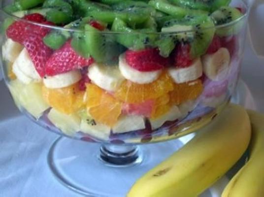 observadores do peso em camadas salada de frutas