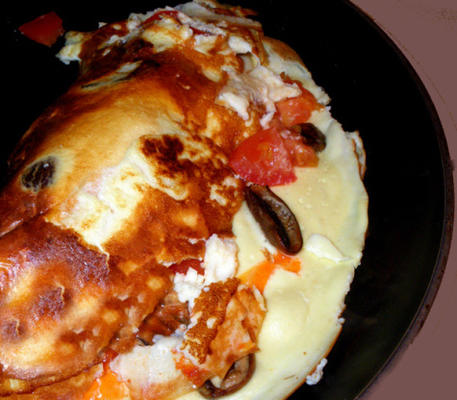 omelete suíço de baixo carboidrato de cogumelo