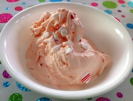 sorvete de menta (com pedaços de hortelã)