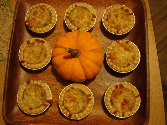 tartes de asiago cogumelo