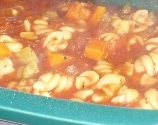 minestrone de legumes - fogão lento