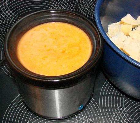 fondue de queijo tomate
