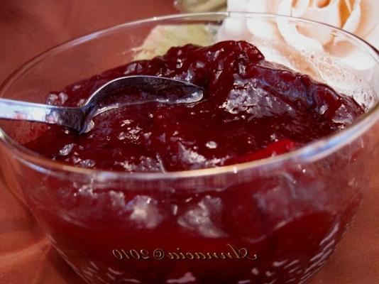 molho de cranberry com espírito