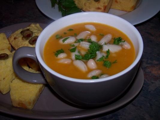 sopa de abóbora e alho-poró - sem laticínios