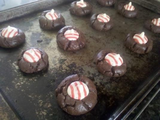 biscoitos de chocolate fudge kiss (cookie mix)