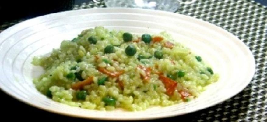 risoto de ervilha verde de rob feenie