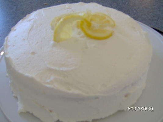 bolo de camada de veludo de limão