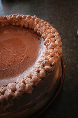 cheesecake de chocolate aveludado