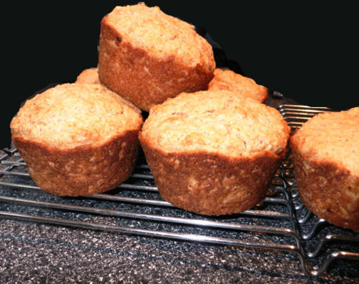 muffins de abacaxi dourado doce