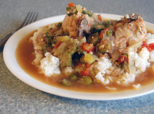 gumbo de frango louisiana