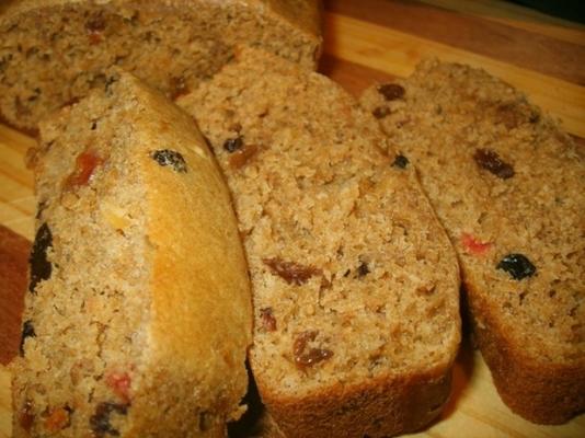 o bolo de frutas robusto pegajoso do gerri