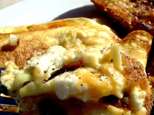 omelete de queijo triplo