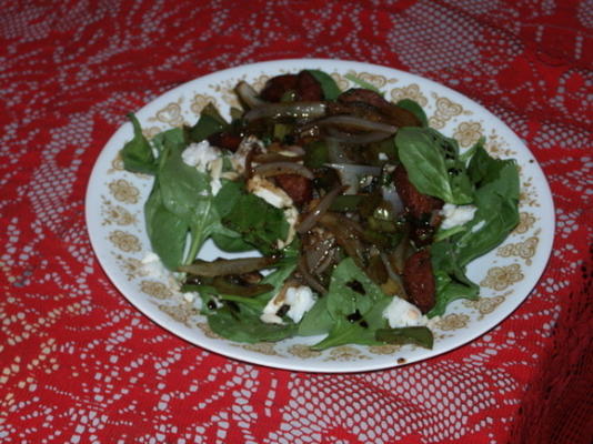 salada de espinafre crioulo