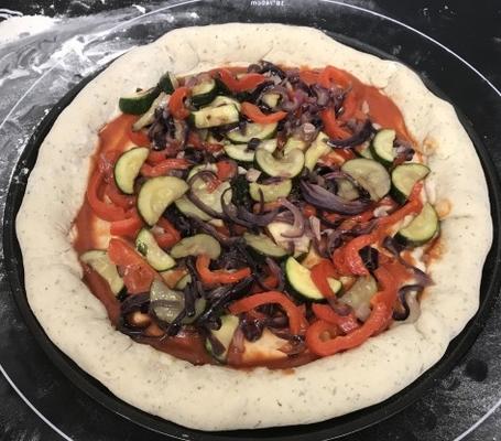 cobertura de pizza de vegetais