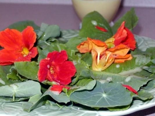 salada de flores de verão