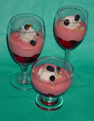 frutas flutuantes parfaits