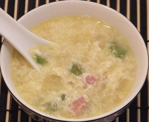 sopa de presunto e ovo