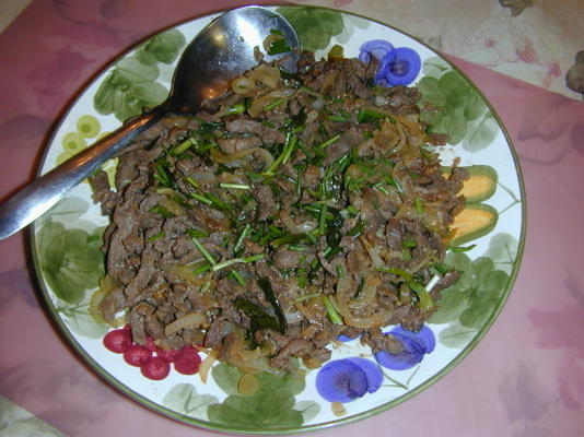 carne com quatro cebolas
