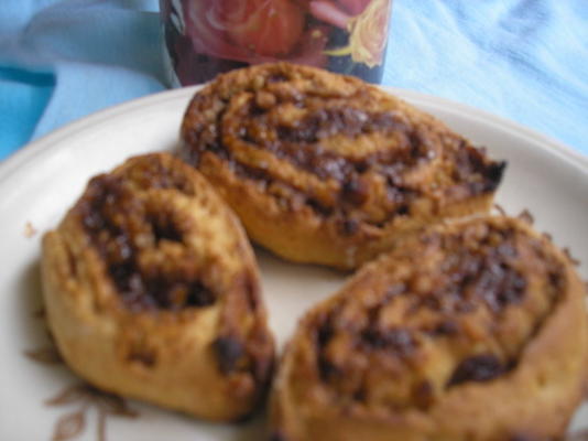 biscoitos de redemoinho de canela