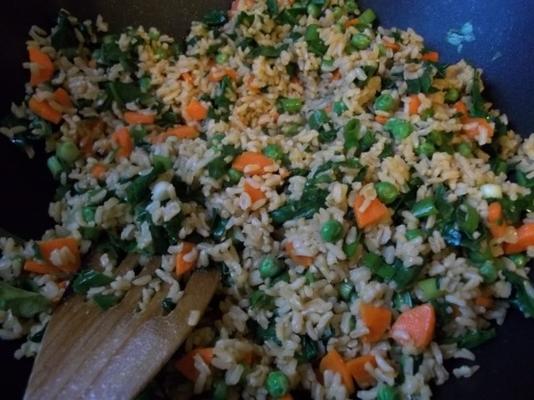 arroz verde (frito)