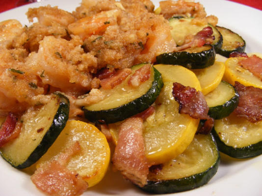 abóbora com bacon