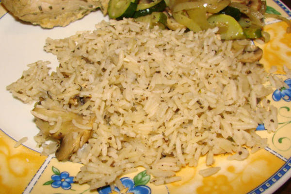 arroz de microondas inspirado italiano