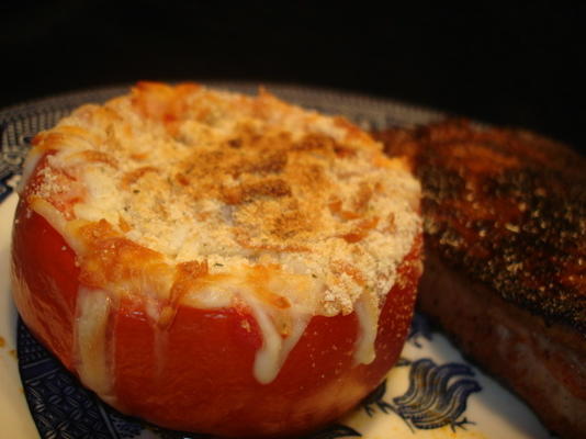 tomate assado (estilo pizza margherita)