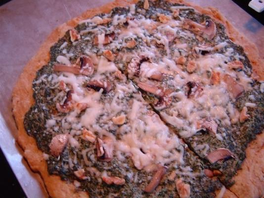 molho de pizza cremoso e cobertura
