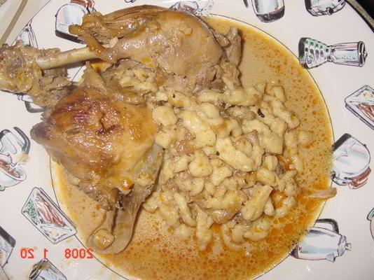 paprika de frango (frango e bolinhos)