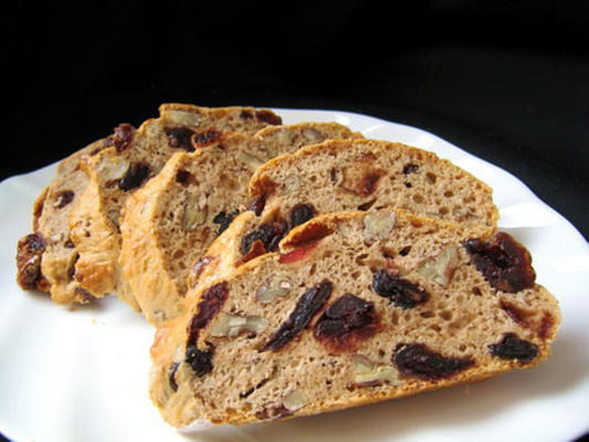 cranberry -almond biscotti luz / versão diabética