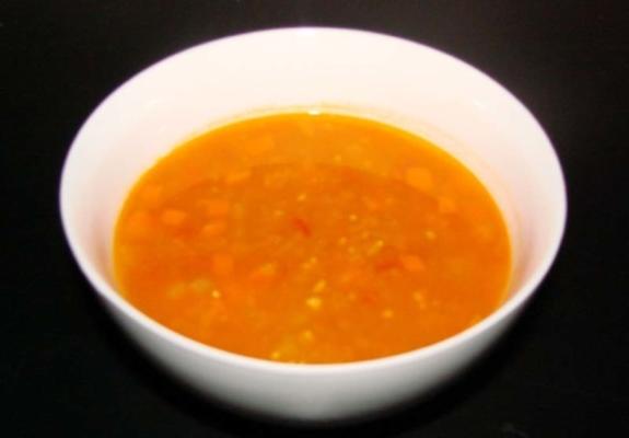 sopa de lentilhas falsas