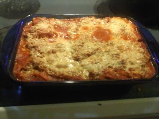 frango cozido ricota manicotti