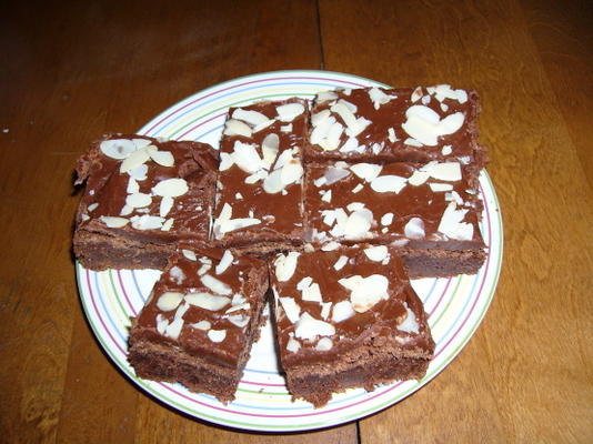 brownies de chocolate amaretto