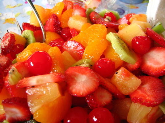 salada de frutas de última hora