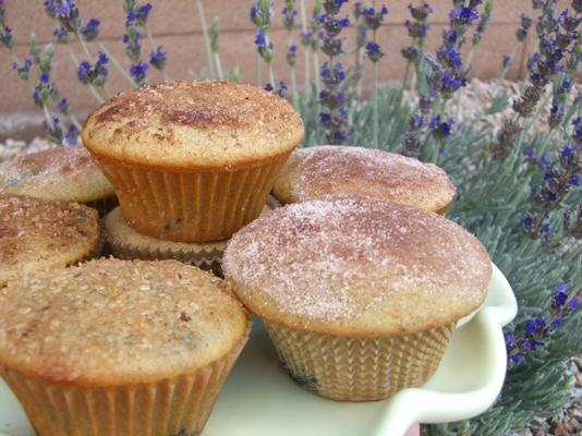muffins de mirtilo elegante manteiga de canela